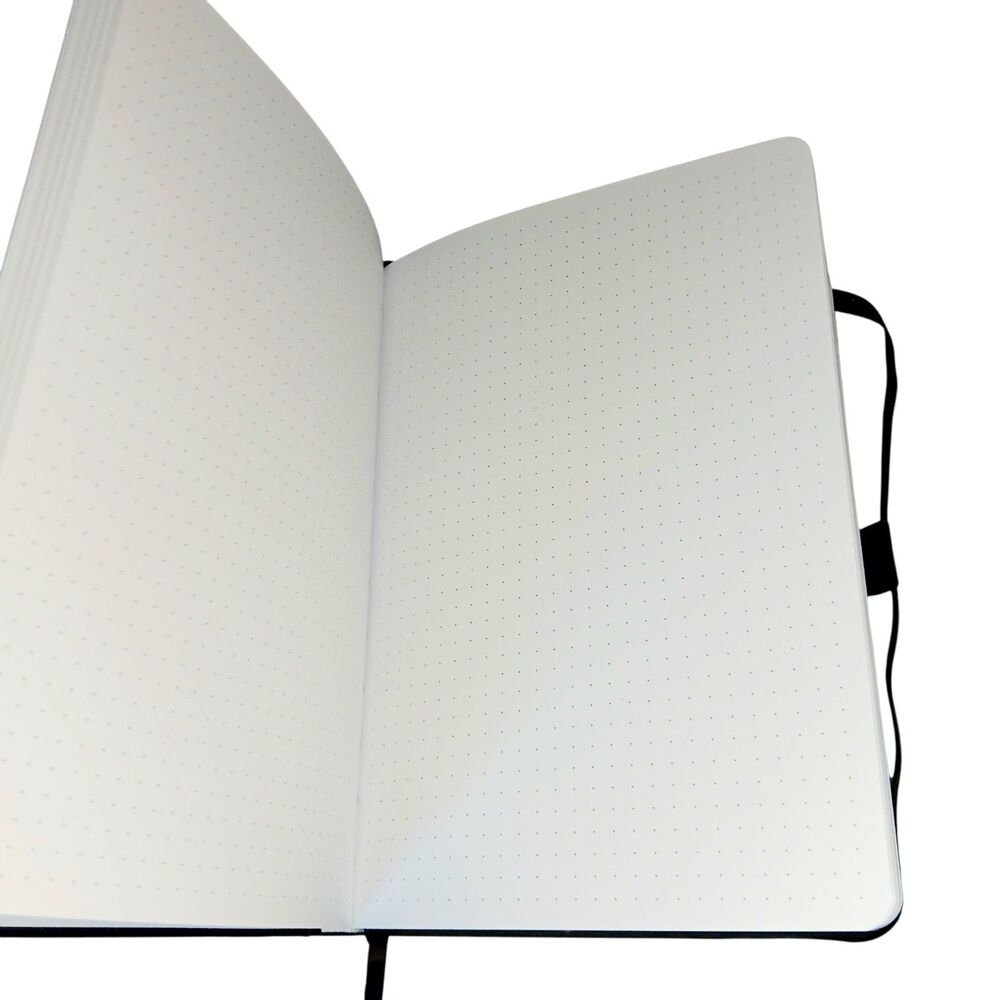 Archer & Olive Haunted Hollow Journal Black W/ Silver Moon & Stars Dot Grid New - Picture 9 of 15